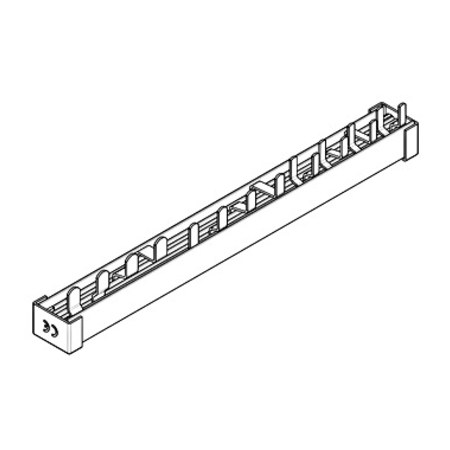 Baretă comp. cu lamele, 10mm², 4P, 12UH, Pas=18/17,8/8,7mm