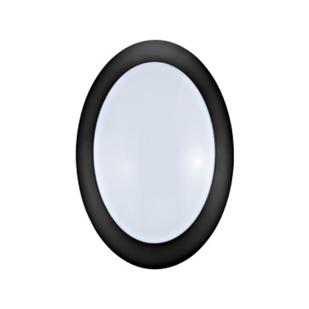 Bellaria wall-mounted luminaire oval 6W 3000K black IP66