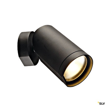 BILAS SPOT simplu, 15W,negru.cu rozeta, rotund, 25°, 2700K