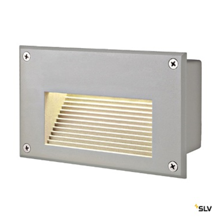 Brick led aplica, gri argintiu, cald-alb led