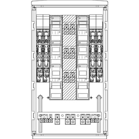 cable distribution cabinet Fr 2NHS00/185-3NHS2/3