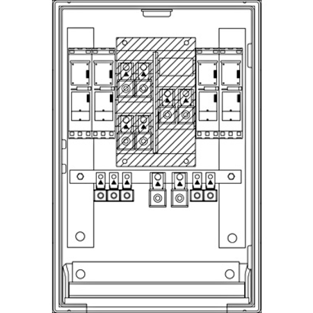 Cable distribution cabinet up 4nht000