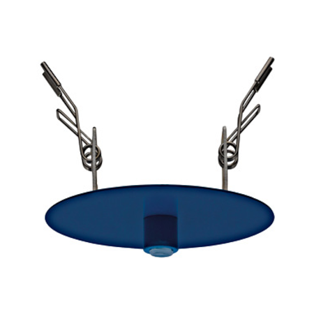 Canopy 1-fold, recessed mounted gentian blue (RAL 5010)