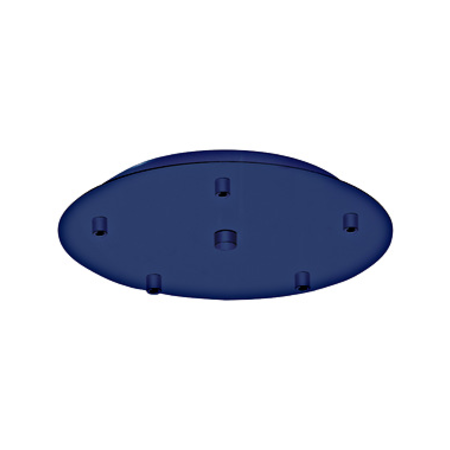 Canopy 5-fold, surface mounted gentian blue (RAL 5010)