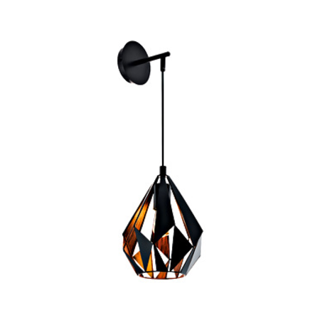 CARLTON 1 1500mm Kabel 60W black copperIP20