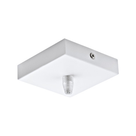 Ceiling canopy 1-fach, square 95x95x25 white