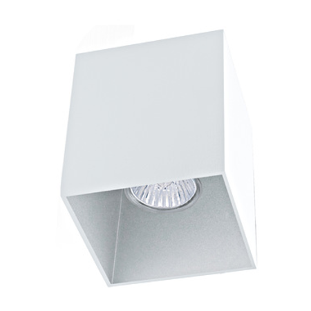 Ceiling light Polasso square 35W white / silver IP20