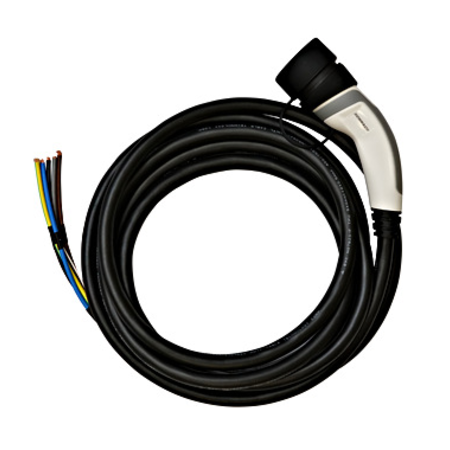 Charging cable type2, 32a 3-phase, 5m long