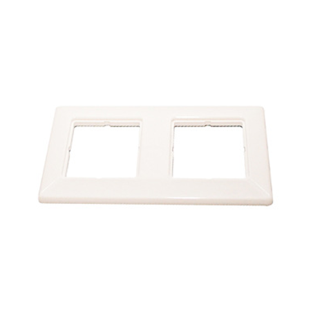 Cover Plate Double for Data Outlets 150x80mm white RAL 9010