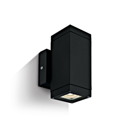 Cube 1-wl, 2x35w, mr16, gu10, 100-240v, ip54, negru