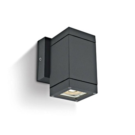 Cube 1-wl, 35w, mr16, gu10, 100-240v, ip54,antracit