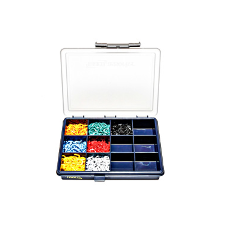 Cutie cu plăcuţe marcare 11 culori patchcord cu led