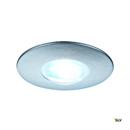 DEKLED recessed, circular, argint metalic, 1W LED, alb,4000K