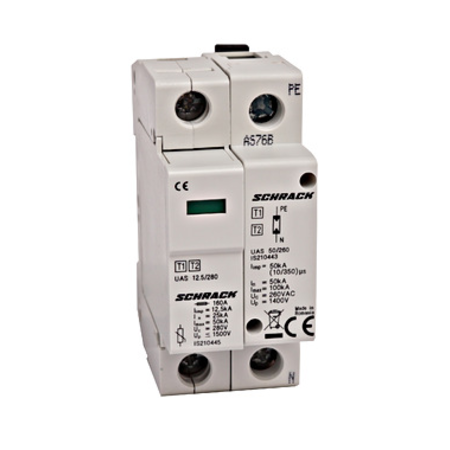 Descărcător complet T1+T2/BC 1+1, 12,5 kA/280V - Seria UAS