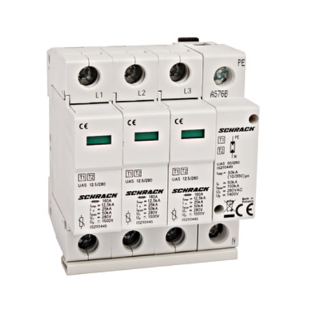 Descărcător complet T1+T2/BC, TT, 12,5kA/280V - Seria UAS