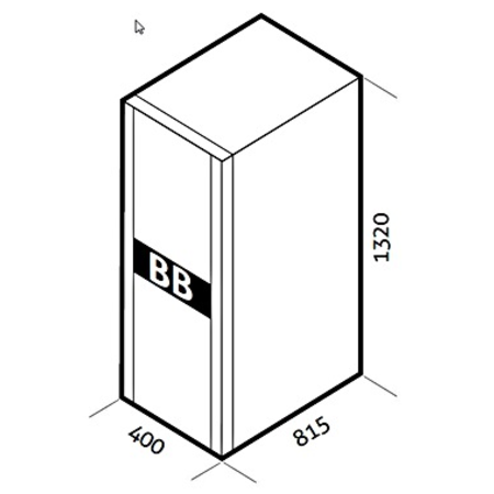 Dulap cu baterii pentru ussd600er 180v 40ah (incl. baterii)