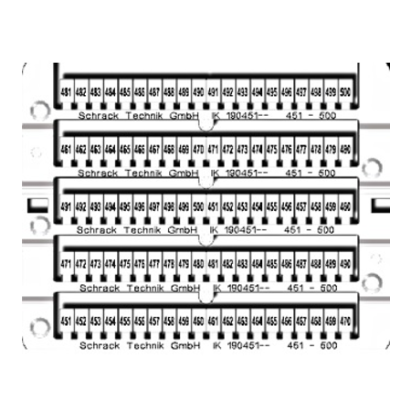 Etichete pentru cleme şir 451-500 (2x)