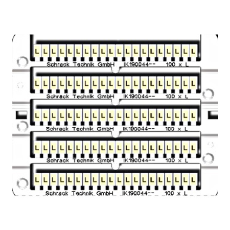 Etichete pentru cleme şir L (100x)