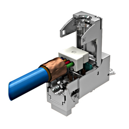 fixLink SL RJ45 shielded Cat.6a AWG 24-22 4PPoE 100W PU: 1