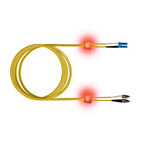 FO LED Patch Cord Premium, Duplex, LCD/FC, E09/125, OS2, 10m