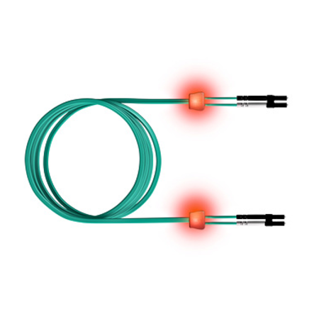 FO LED Patch Cord Premium, Duplex, LCD/LCD, G50/125, OM3, 1m