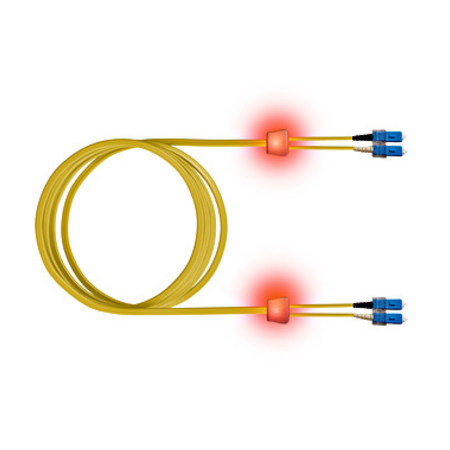 FO LED Patch Cord Premium, Duplex, SCD/SCD, E09/125 OS2, 10m