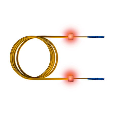 FO LED Patch Cord, Simplex, E2000/E2000, E09/125, OS2, 10m