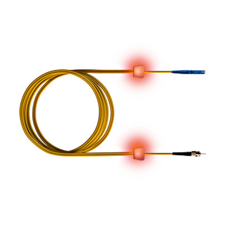 FO LED Patch Cord, Simplex, E2000/ST, E09/125, OS2, 10m