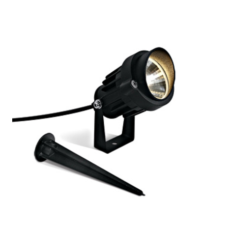 Gardo LED, 6W, 380lm, 3000K, 230V, IP65, 40°, negru