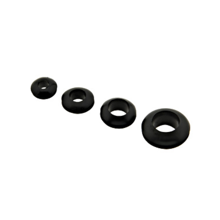 Gummi cable gland black mounting hole 10mm inside 8mm