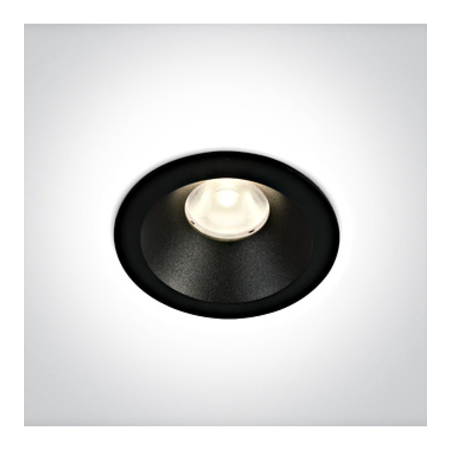 Hera led 8w 600lm 3000k 36° 220-240v ip20 negru