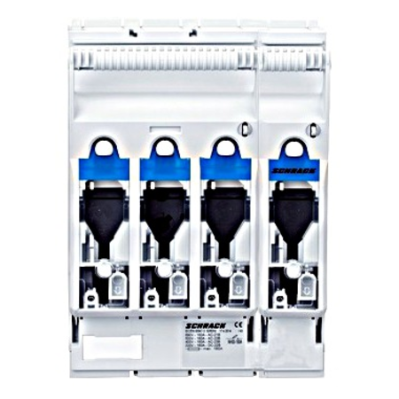 HRC-fuse-switch ARROW BLUE size.00, 4-pole, M8