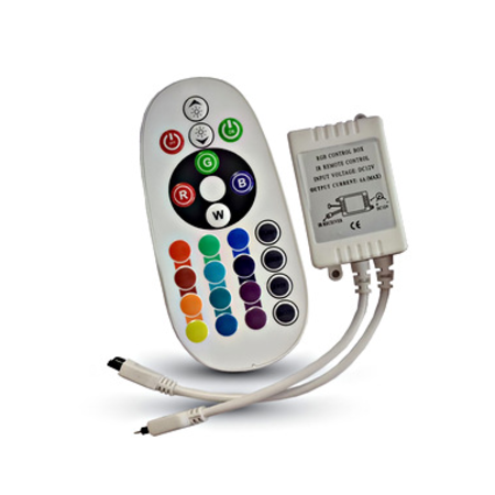 Infrared Controller with Remote Control 24 Buttons Round