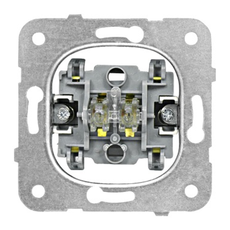 Insert întrerupător 2 poli, 10a, cleme elastice