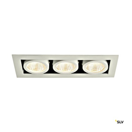 KADUX LED Triple DL Set, 3000K38°, alb mat