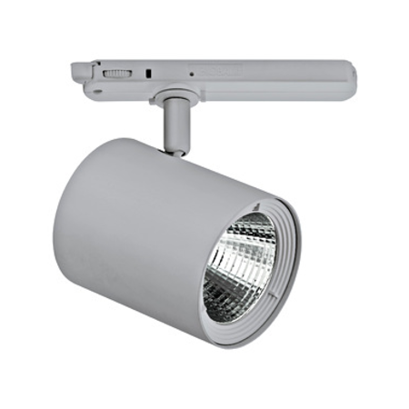 LED 3-Phase Rail Spotlight silver, 40°, 19W, 3000K