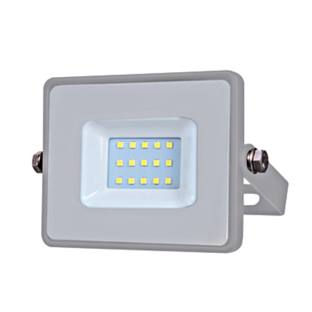 LED Floodlight 10W 800lm 4000K 220-240V IP65 100° grey