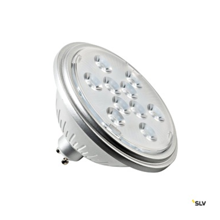 LED lamp, QPAR111, GU10, 7W, 3000K 13° silver