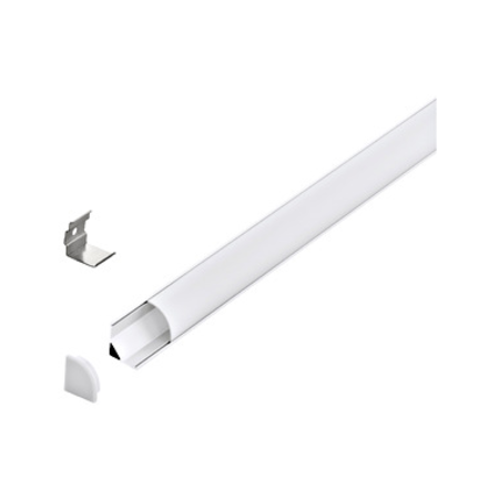 LED-Stripe Corner Profile opal semicircular cover wh 1000mm