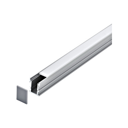 LED-Stripe Ground recessed Profile with opal cover