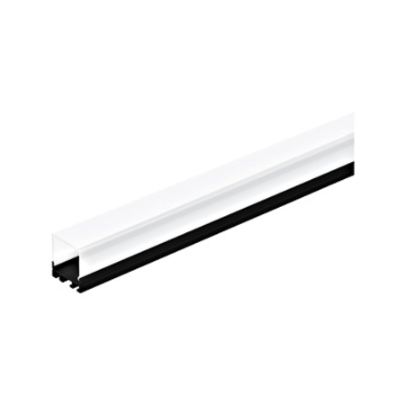 LED-Stripe Profile RE satin Cover black, 1000mm