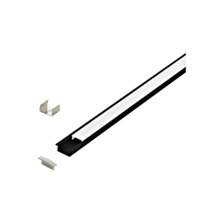 LED-Stripe Profile RE satin Cover black, 1000mm