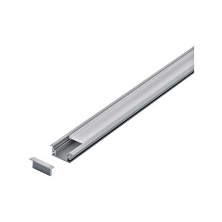 LED-Stripe Profile RE satin cover, anodized, 1000mm