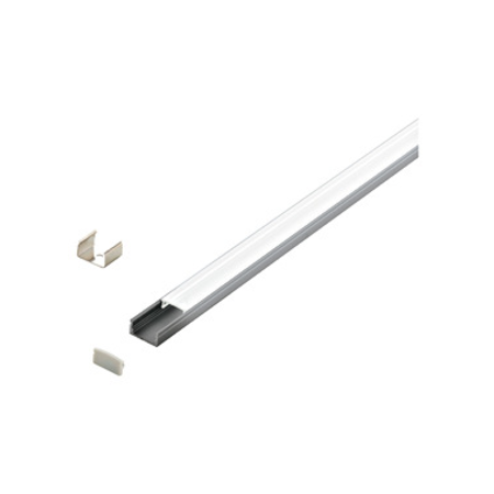 LED-Stripe Profile RE, satin cover, anodized, 1000mm