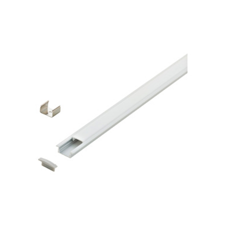 LED-Stripe Profile recessed with opal Cover white 2000mm