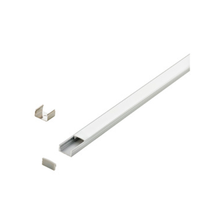 LED-Stripe Profile surface with opal Cover white 1000mm