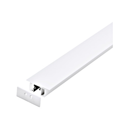 LED-Stripe Profile surface with opal Cover white 2000mm