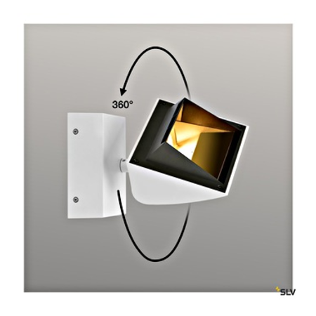 MERADO FLOOD WL, LED Indoor wall light, white, 3000K, 40°