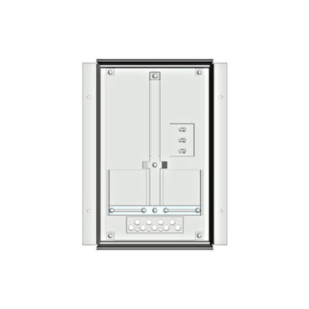 Meter box insert 1-row, 1 meter board / 8 modul heights