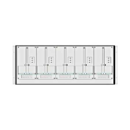 Meter box insert 1-row, 5 meter boards / 9 modul heights